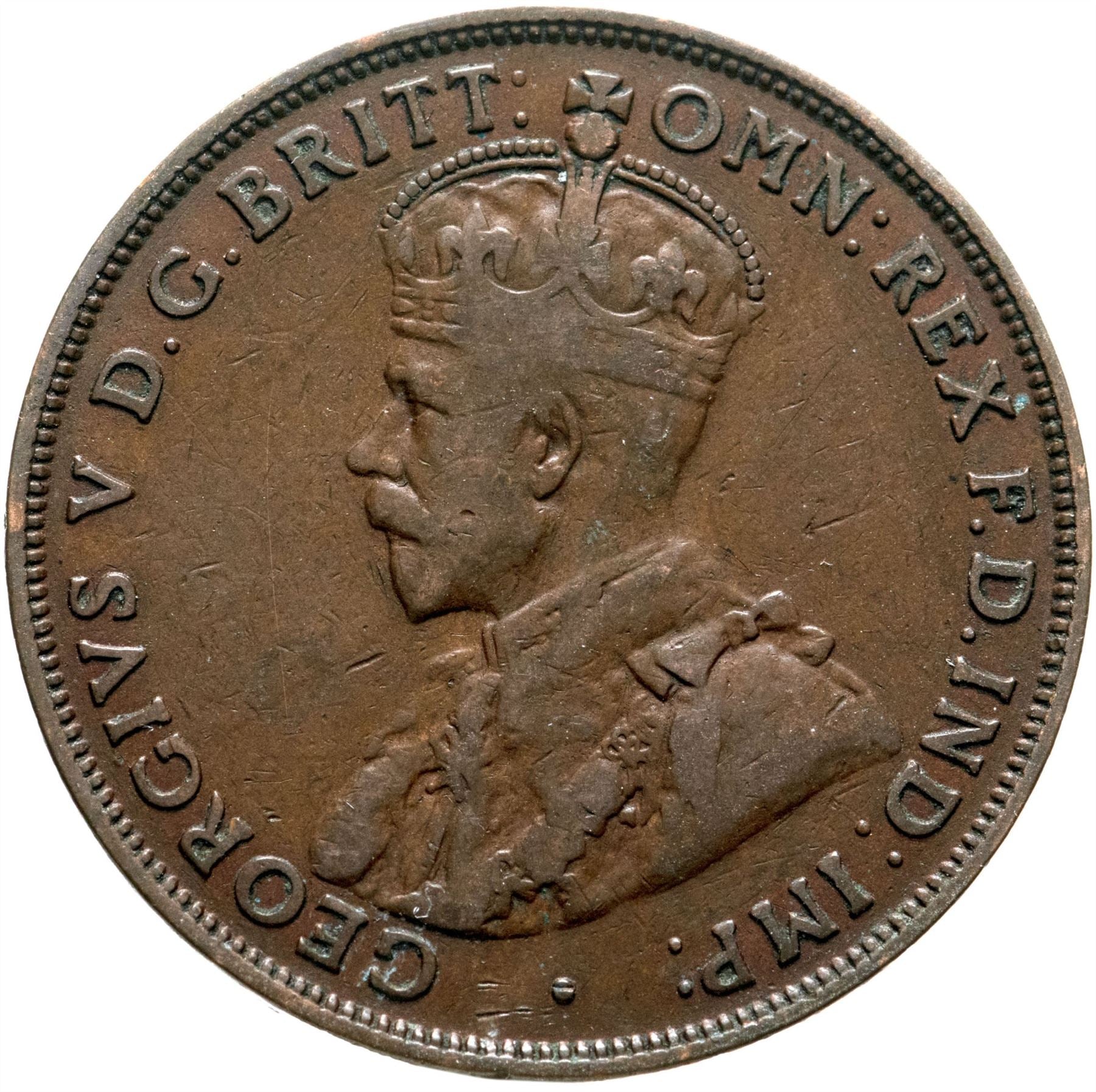 Australia Coin | 1 Penny | King George V | KM23 | 1911 - 1936