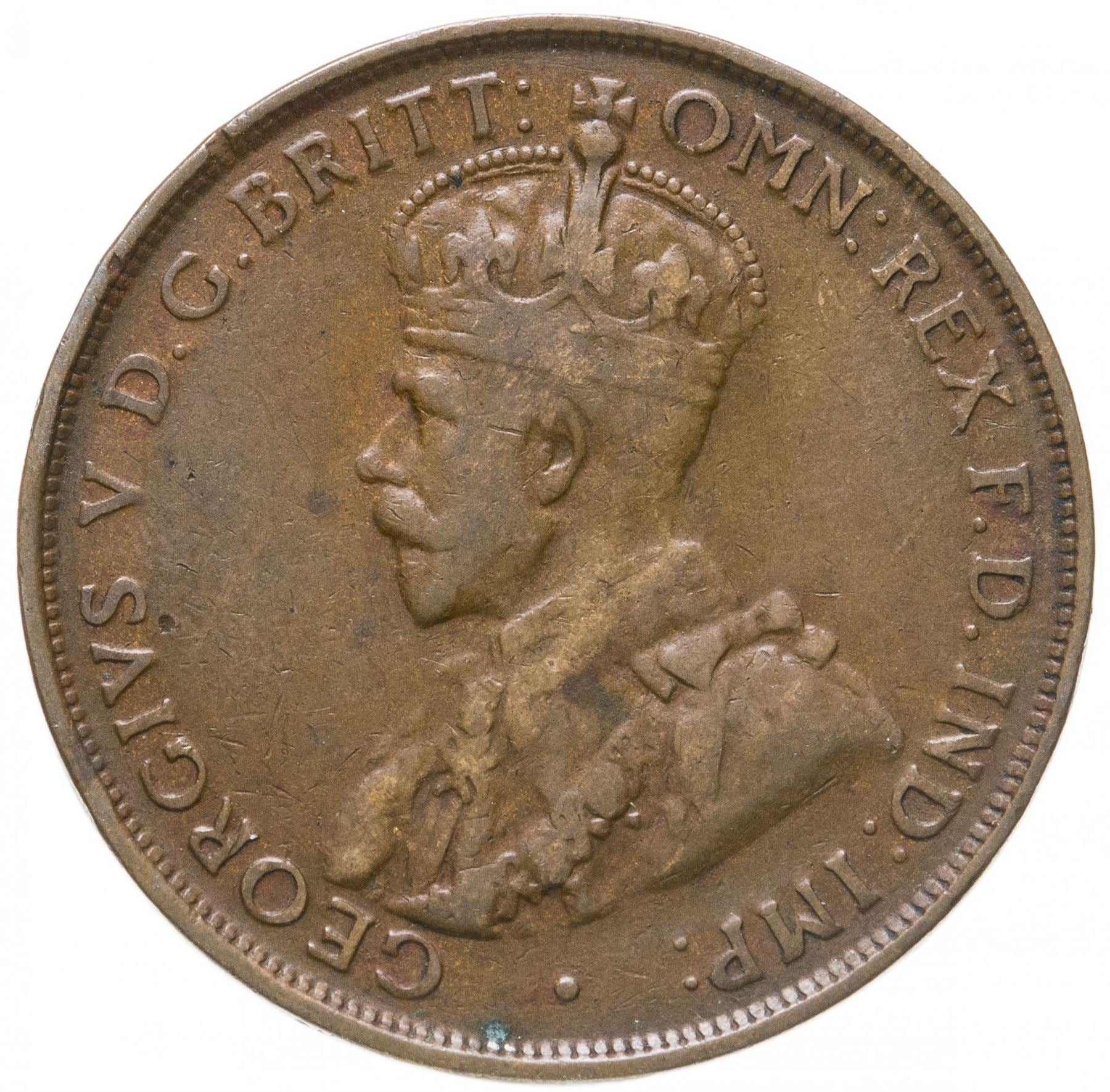 Australia Coin | 1 Penny | King George V | KM23 | 1911 - 1936