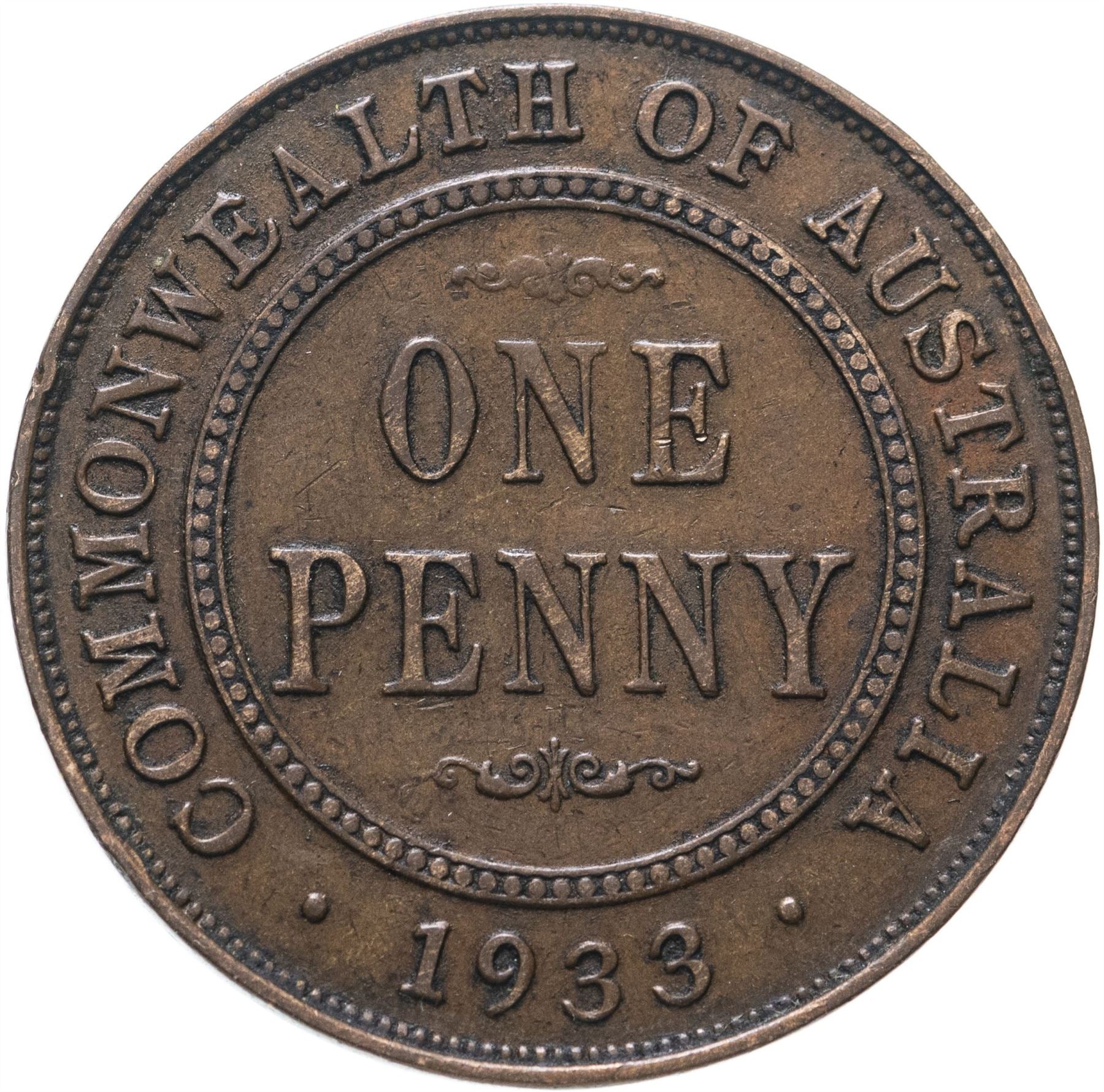 Australia Coin | 1 Penny | King George V | KM23 | 1911 - 1936