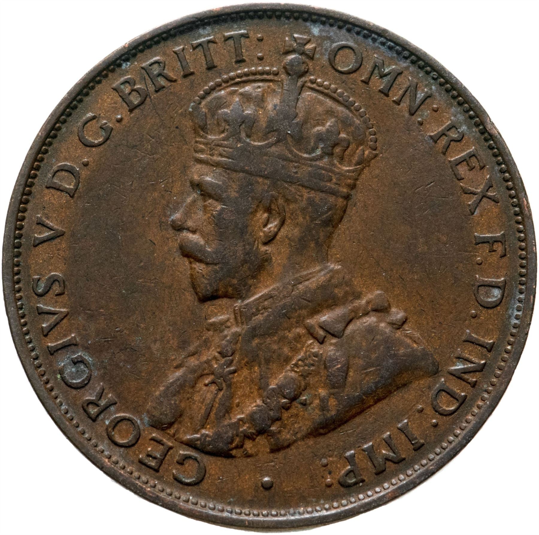 Australia Coin | 1 Penny | King George V | KM23 | 1911 - 1936