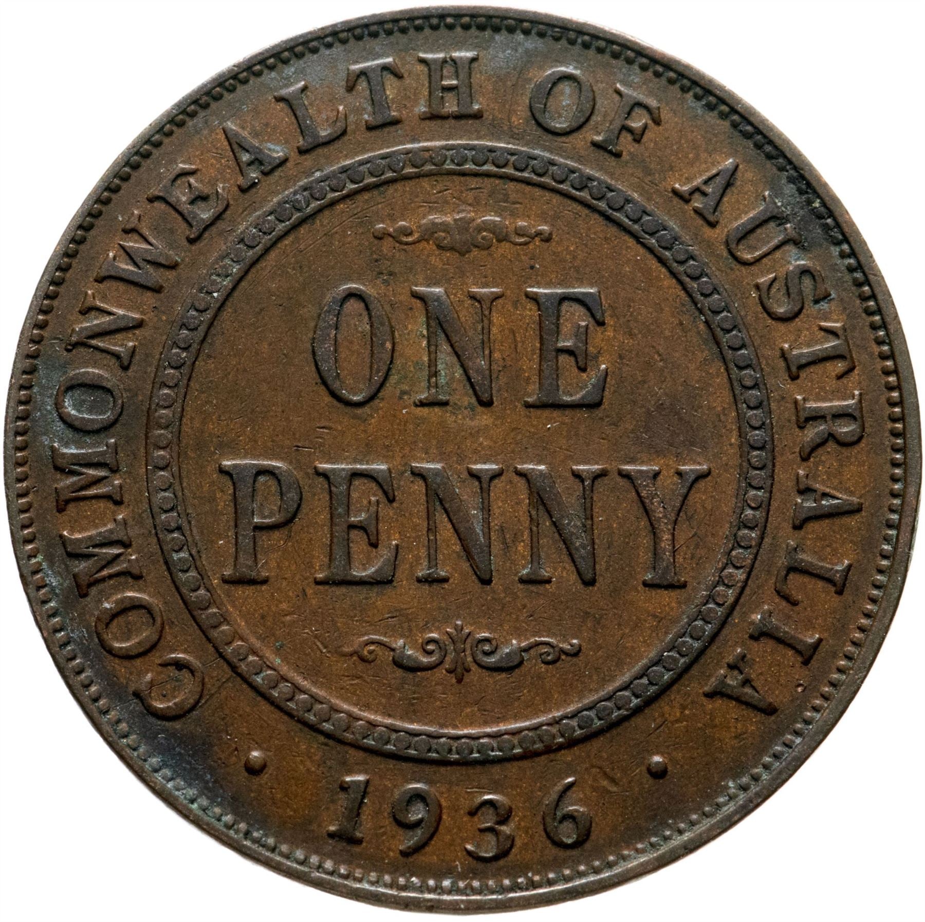 Australia Coin | 1 Penny | King George V | KM23 | 1911 - 1936