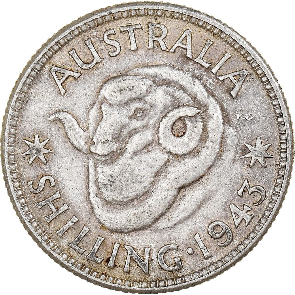 Australia Coin | 1 Shilling | George VI | Merino Ram | KM39 | 1938 - 1944