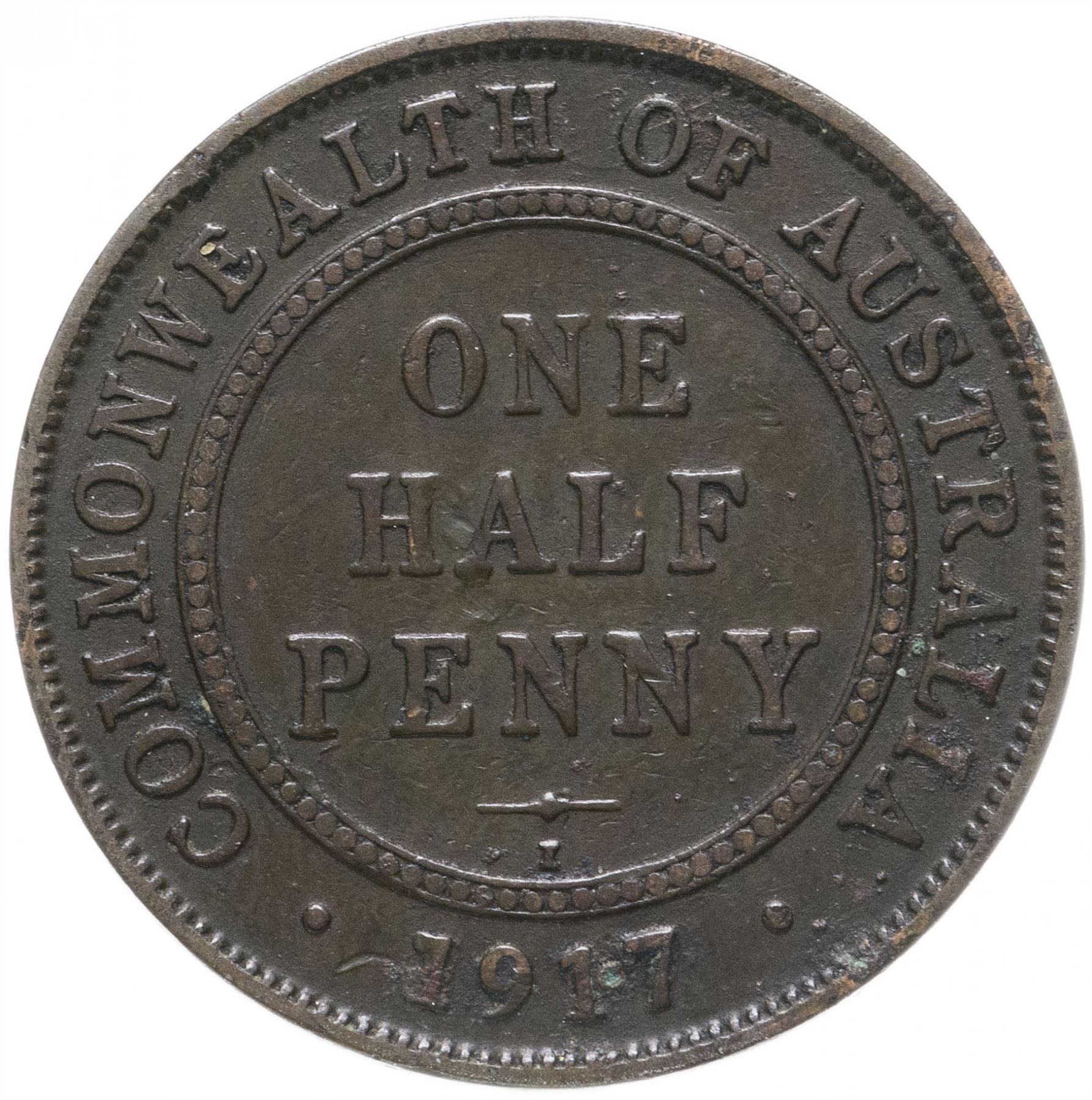 Australia Coin | ½ Penny | George V | KM22 | 1911 - 1936