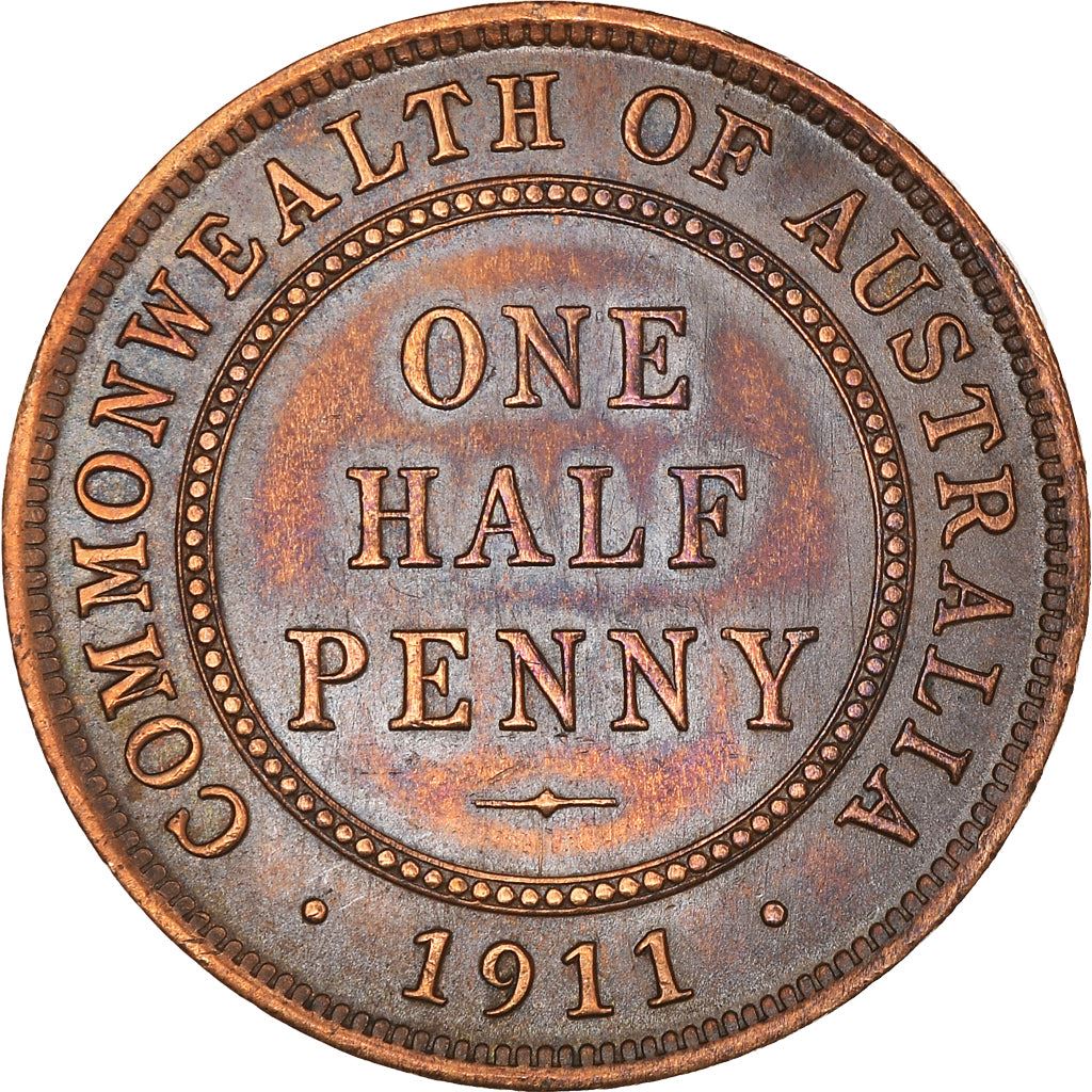 Australia Coin | ½ Penny | George V | KM22 | 1911 - 1936