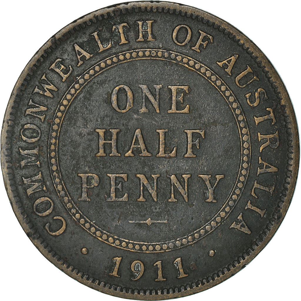 Australia Coin | ½ Penny | George V | KM22 | 1911 - 1936