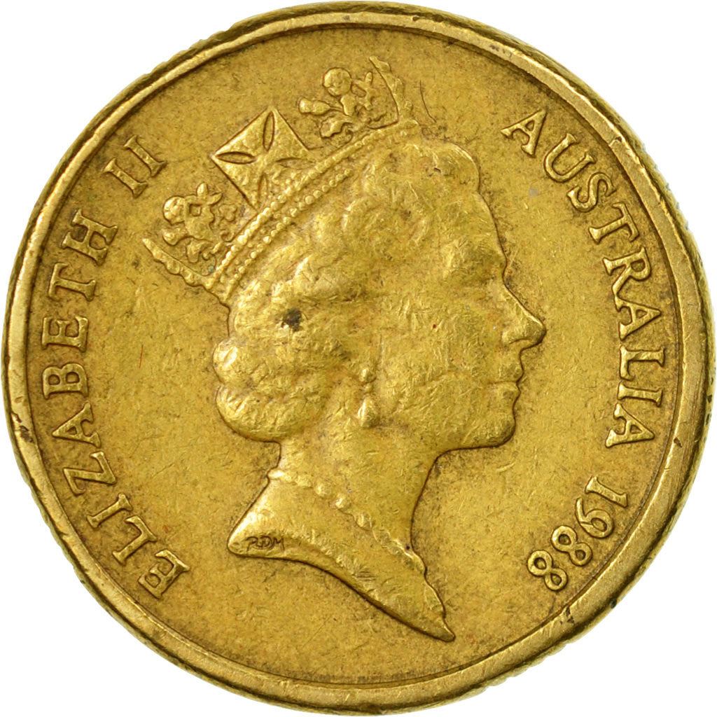 Australia Coin | 2 Dollars | Elizabeth II | Aboriginal man | KM101 | 1988 - 1998