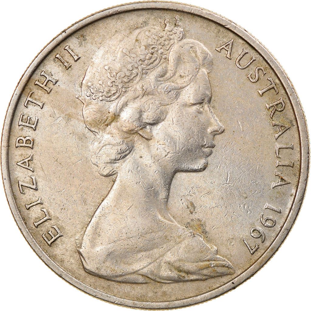 Australia Coin | 20 Cents | Elizabeth II | Platypus | KM66 | 1966 - 1984