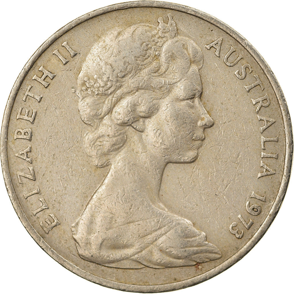 Australia Coin | 20 Cents | Elizabeth II | Platypus | KM66 | 1966 - 1984