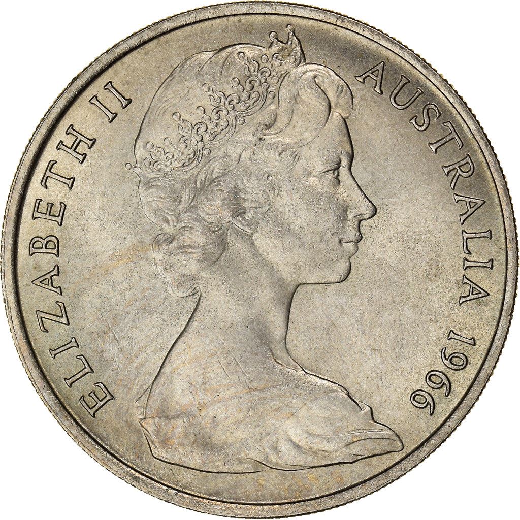 Australia Coin | 20 Cents | Elizabeth II | Platypus | KM66 | 1966 - 1984