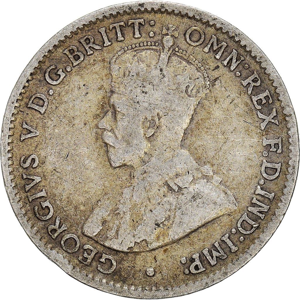 Australia Coin | 3 Pence | George V | Kangaroo | KM24 | 1911 - 1936