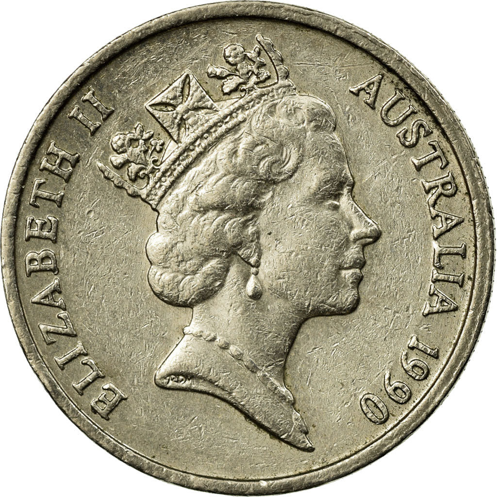 Australia Coin | 5 Cents | Elizabeth II | Echidna | KM80 | 1985 - 1998