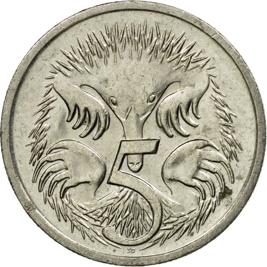 Australia Coin | 5 Cents | Elizabeth II | Short Beaked Echidna | KM401 | 1999 - 2019