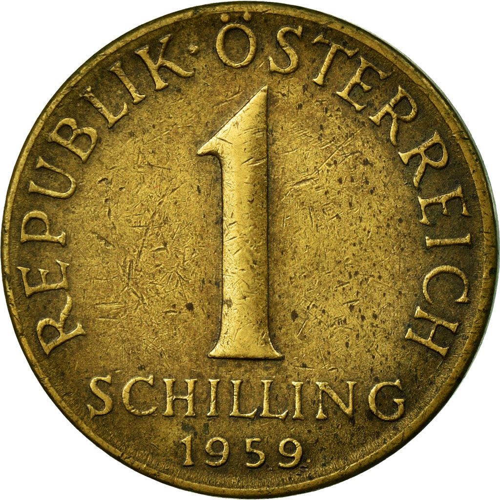 Austria 1 Schilling Coin | KM2886 | 1959 - 2001