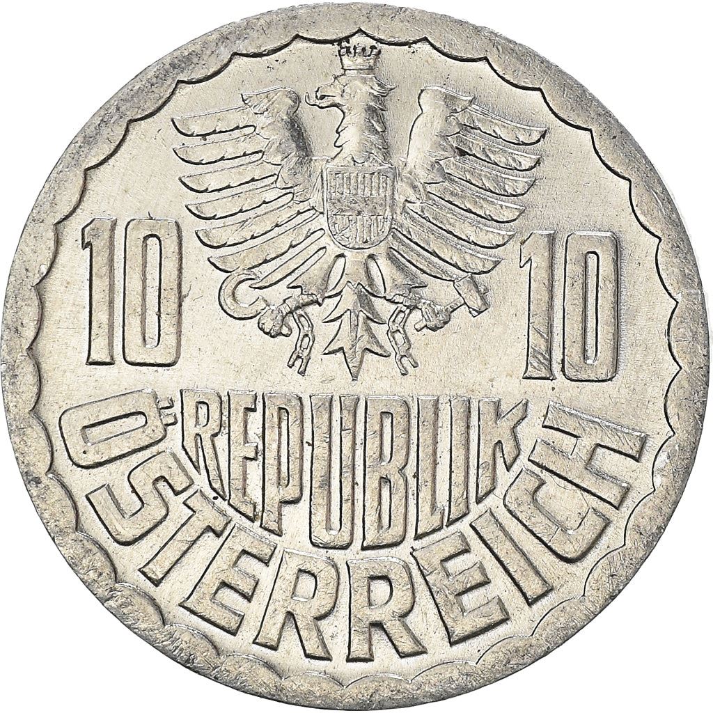 Austria 10 Groschen Coin | KM2878 | 1951 - 2001