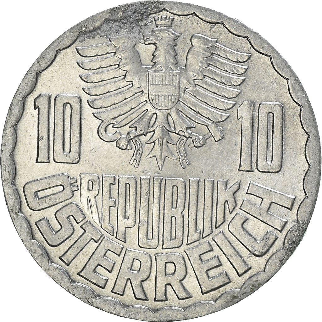 Austria 10 Groschen Coin | KM2878 | 1951 - 2001