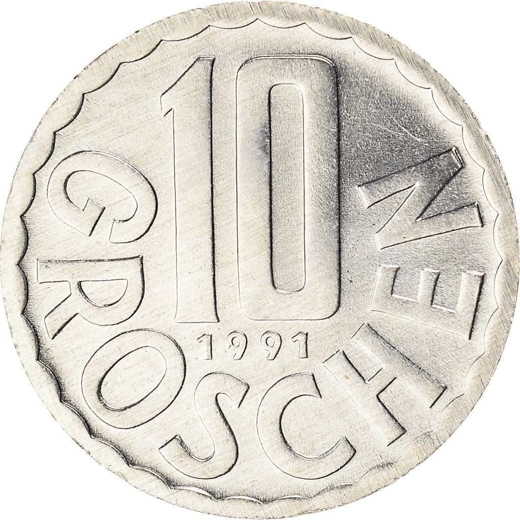 Austria 10 Groschen Coin | KM2878 | 1951 - 2001