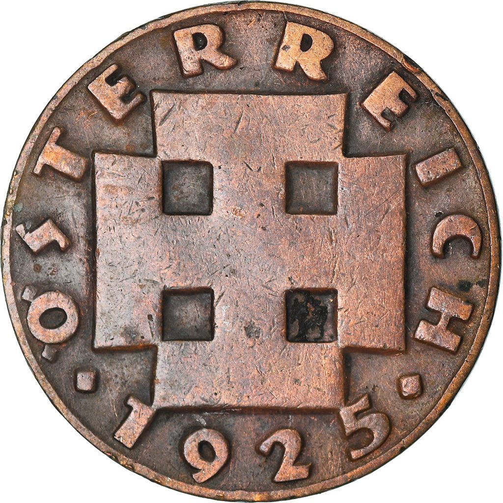 Austria 2 Groschen Coin | Cross Potent | KM2837 | 1925 - 1938