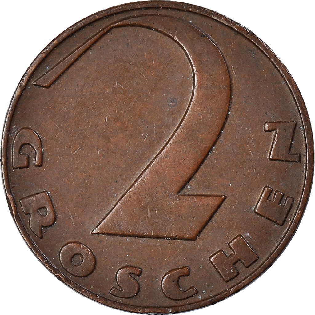 Austria 2 Groschen Coin | Cross Potent | KM2837 | 1925 - 1938