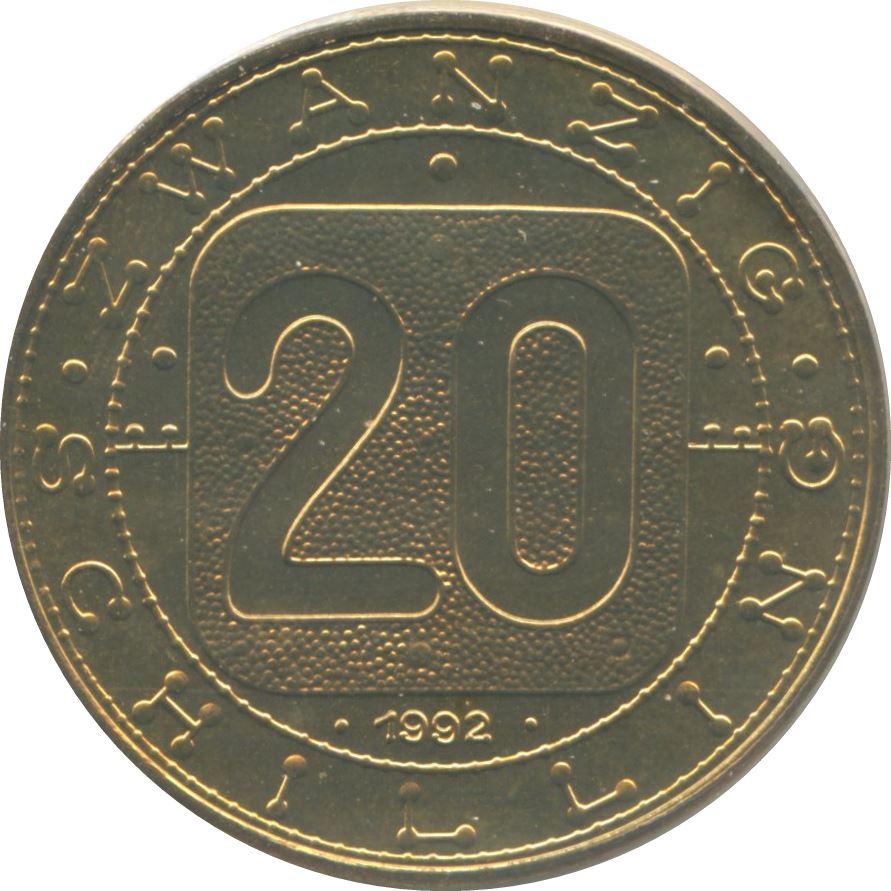 Austria | 20 Schilling | KM2946 | 1980 - 1993