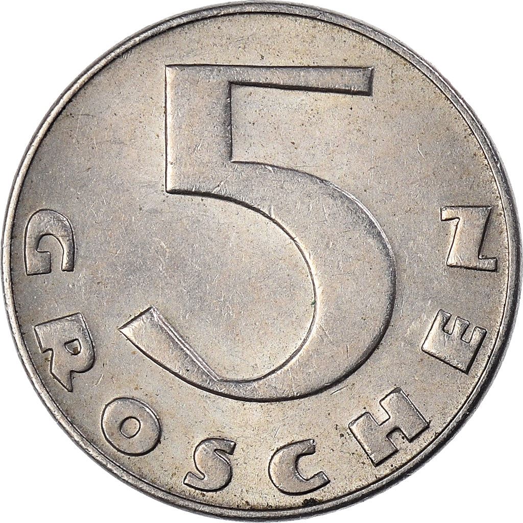 Austria 5 Groschen Coin | Cross Potent | KM2846 | 1931 - 1938