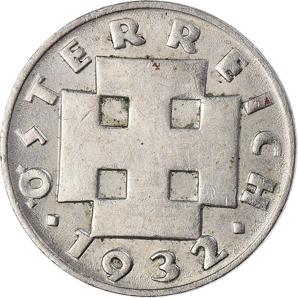 Austria 5 Groschen Coin | Cross Potent | KM2846 | 1931 - 1938