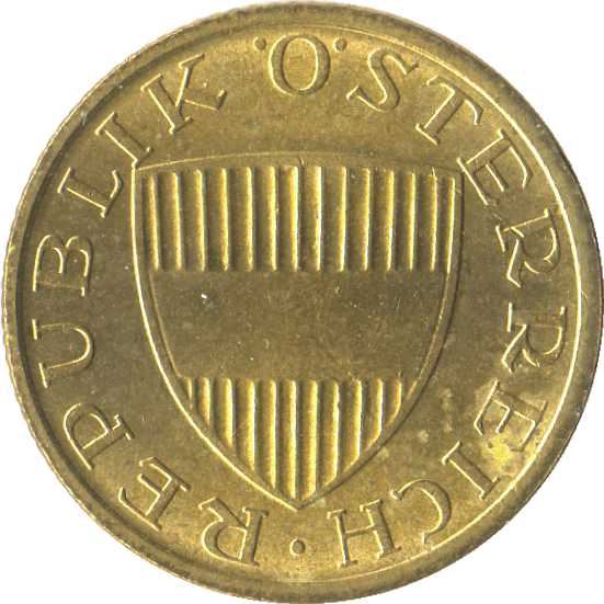 Austria 50 Groschen Coin | Gentian Flower | KM2885 | 1959 - 2001