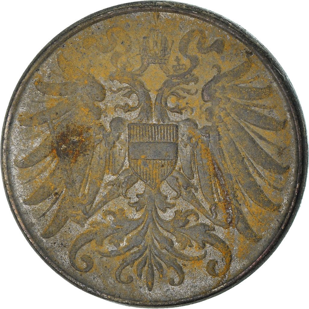 Austrian Empire | 2 Hellers Coin | Austrian Escutcheon | Km:2824 | 1916 - 1918