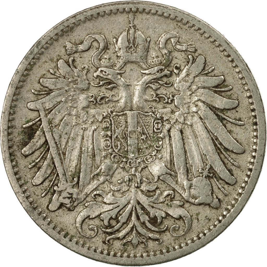 Austrian Empire | 20 Hellers Coin | Art Nouveau | Habsburg-Lorraine Shield | Km:2803 | 1892 - 1914