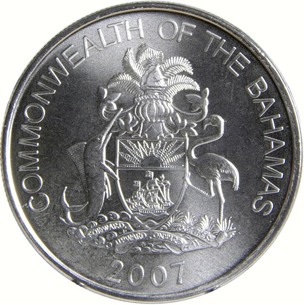 Bahamas | 25 Cents Coin | Flamingo | Marlin | Bahamian Sloop | KM220 | 2007 - 2015