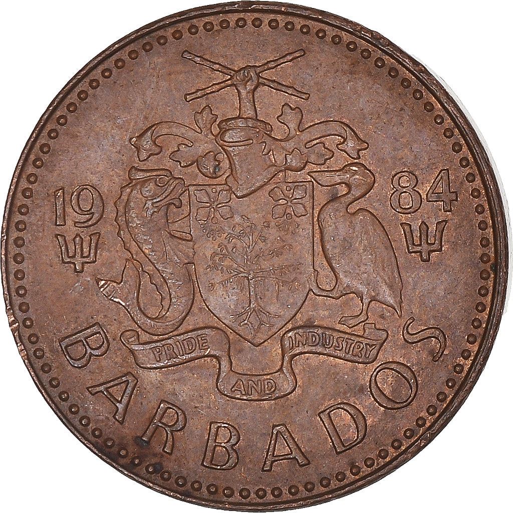 Barbados | 1 Cent Coin | Trident | Km:10 | 1973 - 1991