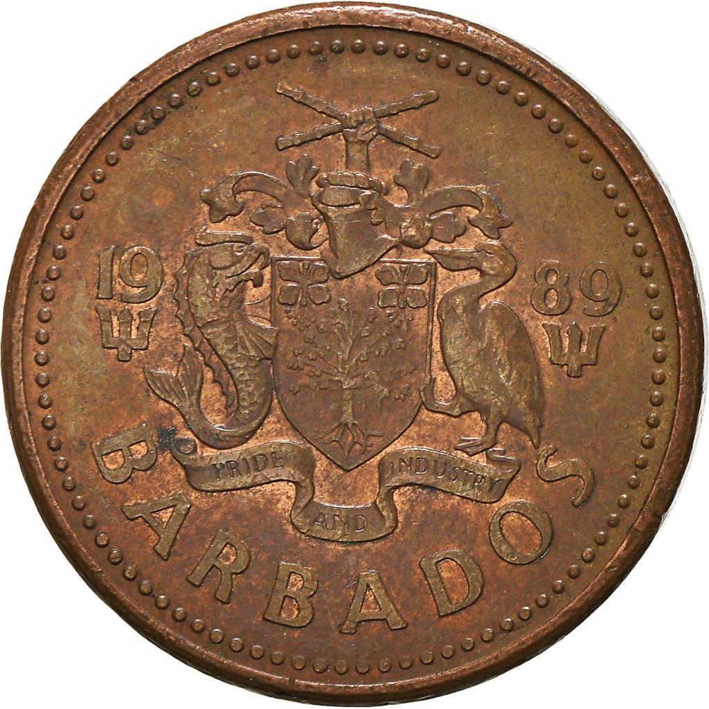 Barbados | 1 Cent Coin | Trident | Km:10 | 1973 - 1991