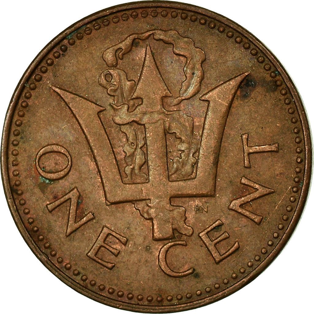 Barbados | 1 Cent Coin | Trident | Km:10 | 1973 - 1991