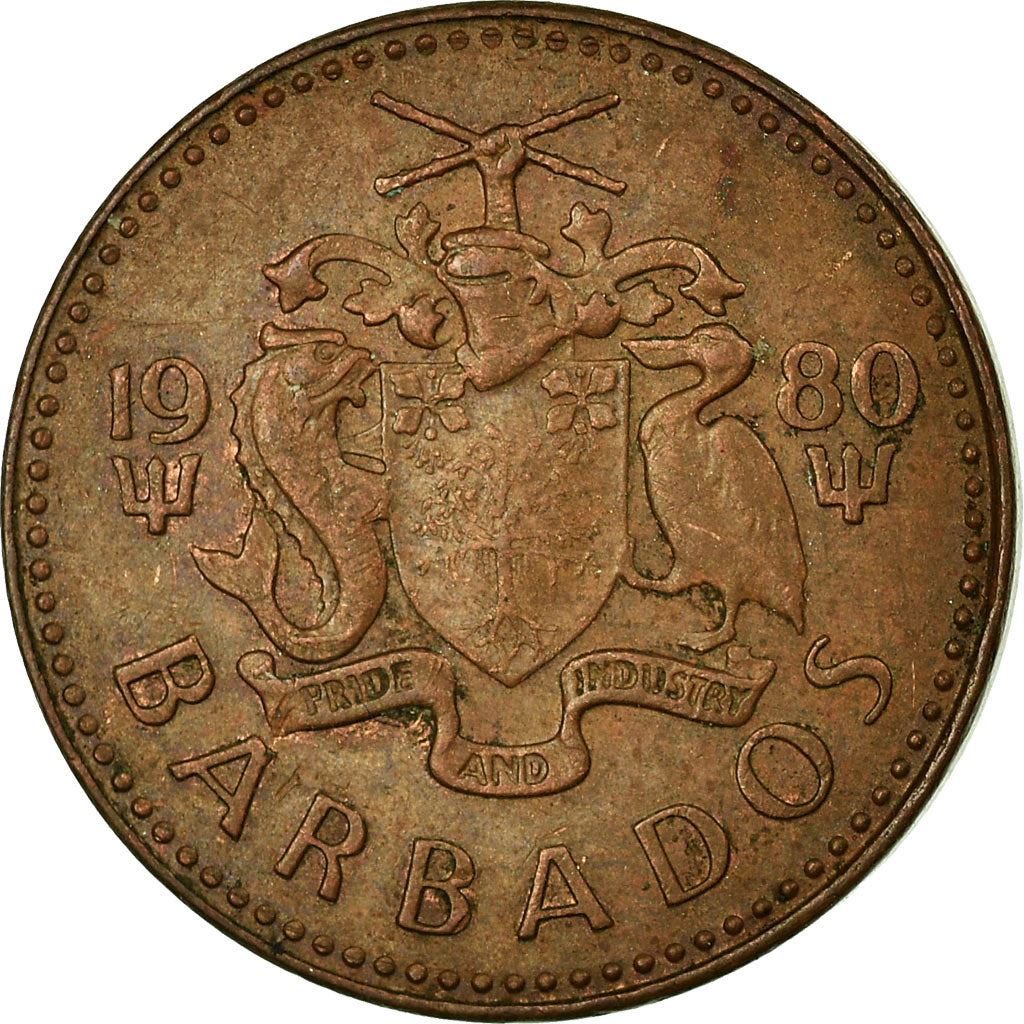 Barbados | 1 Cent Coin | Trident | Km:10 | 1973 - 1991