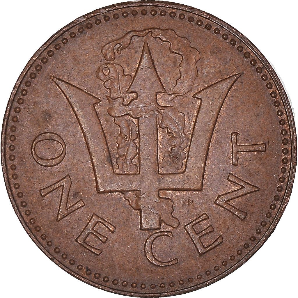 Barbados | 1 Cent Coin | Trident | Km:10 | 1973 - 1991