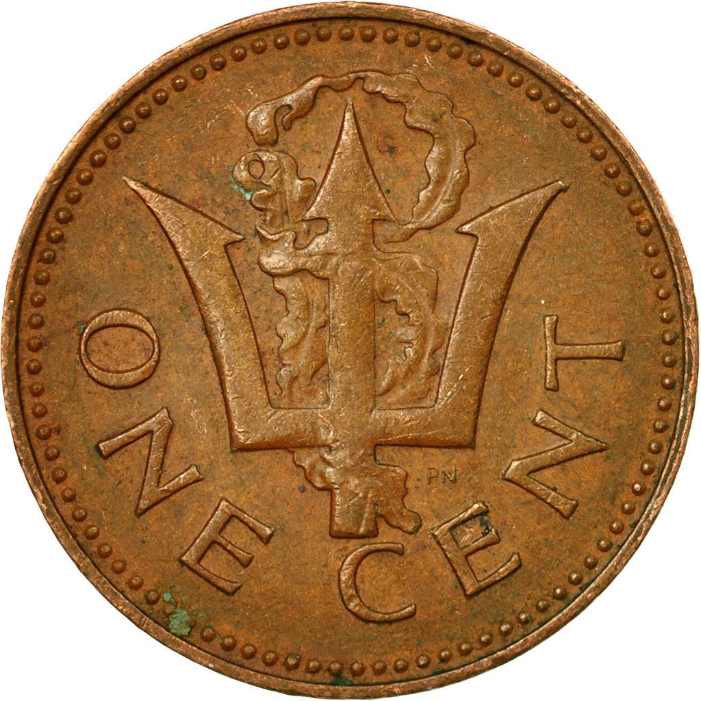 Barbados | 1 Cent Coin | Trident | Km:10 | 1973 - 1991