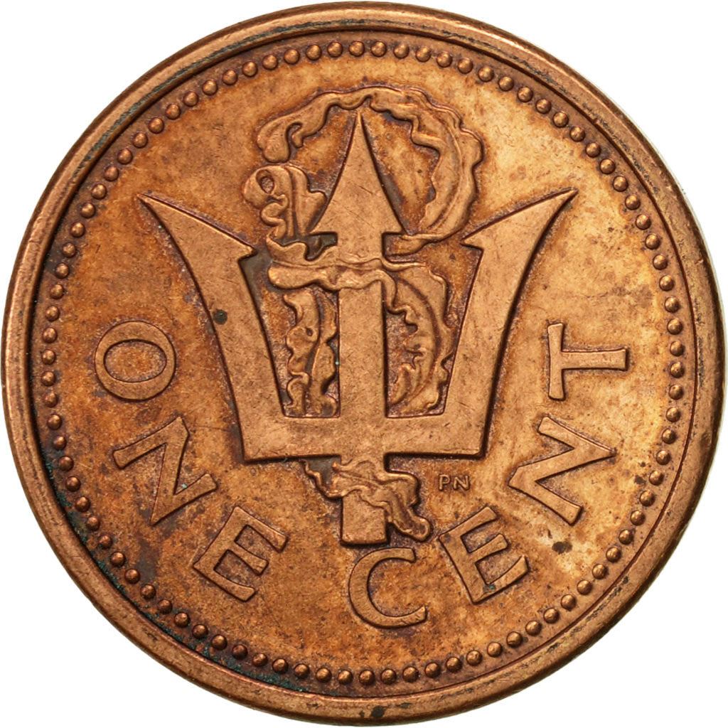 Barbados | 1 Cent Coin | Trident | Km:10A | 1992 - 2007