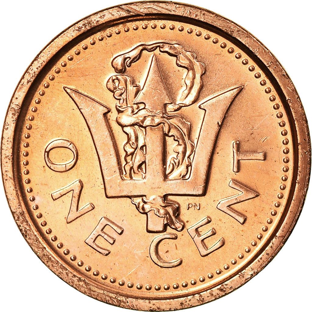 Barbados | 1 Cent Coin | Trident | Km:10B | 2007 - 2012