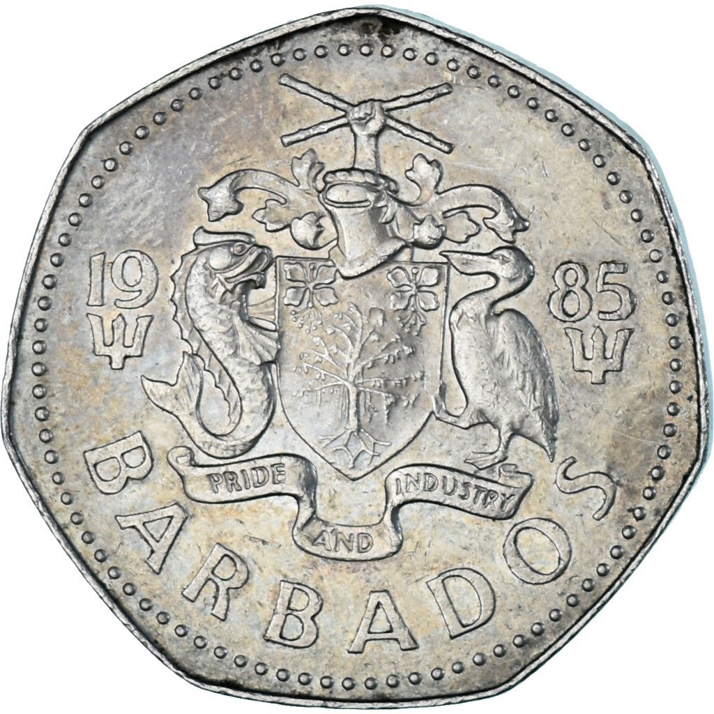 Barbados | 1 Dollar Coin | Flying fish | Km:14.1 | 1973 - 1986