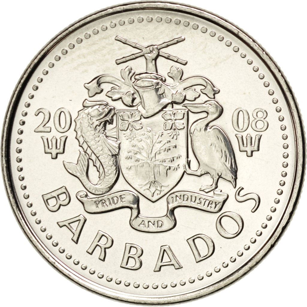 Barbados | 25 Cents Coin | Windmill | Km:13A | 2007 - 2021