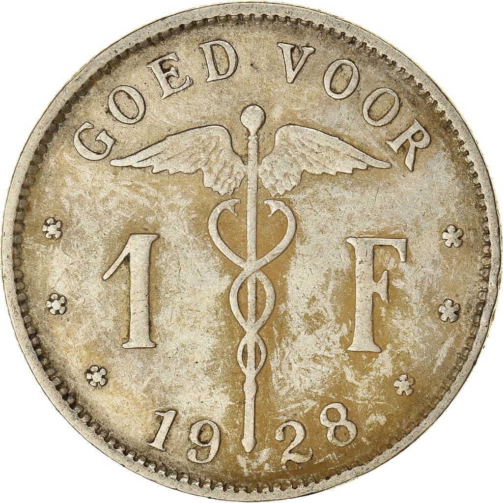 Belgian Coin 1 Franc - Albert I België | Libertine | Sword | KM90 | 1922 - 1935