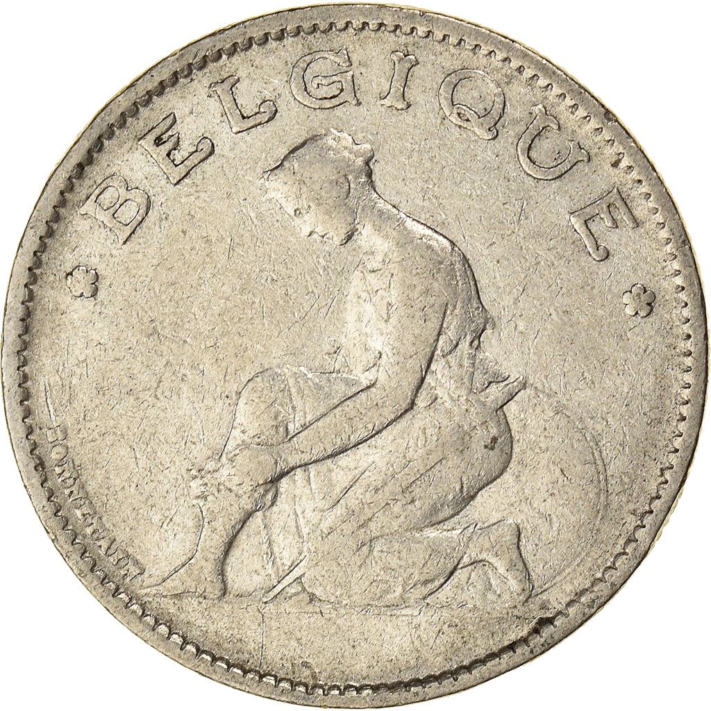 Belgian Coin 1 Franc - Albert I Belgique | Libertine | Sword | KM89 | 1922 - 1934