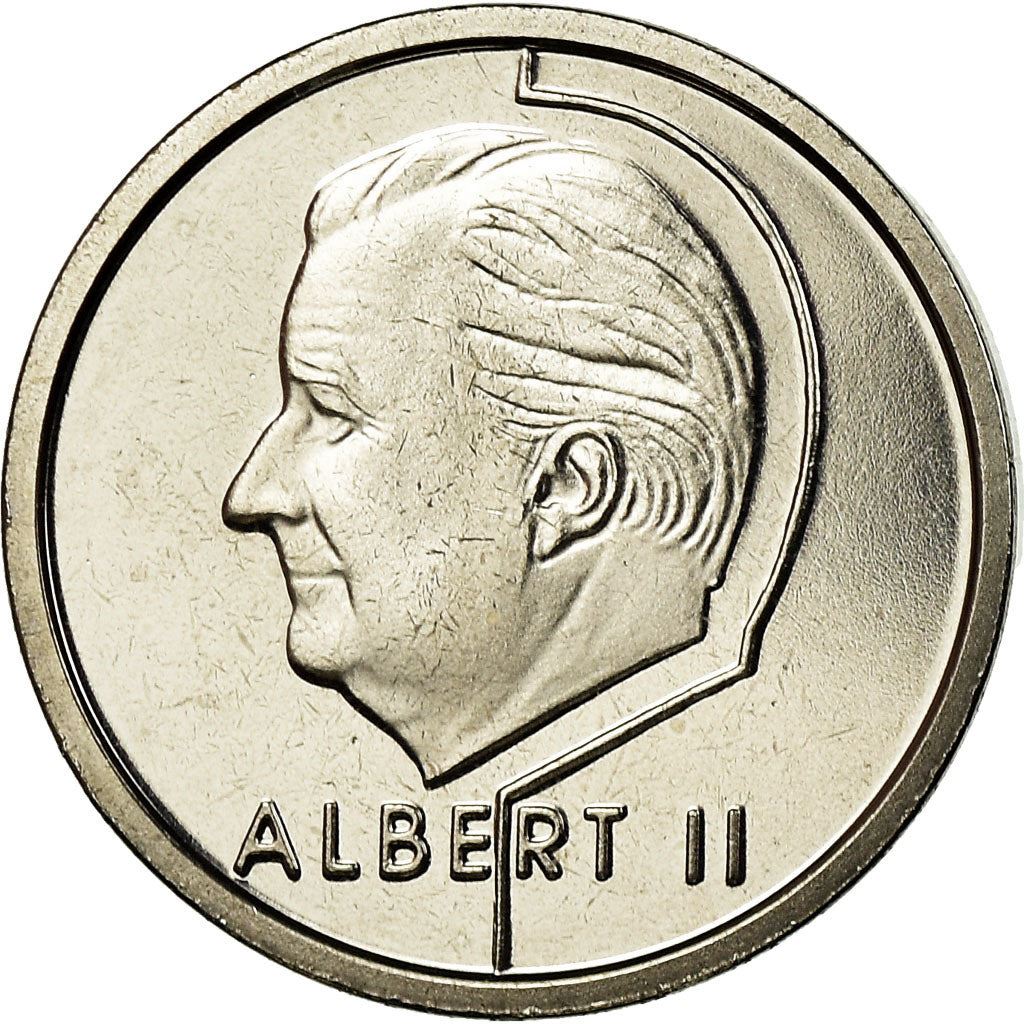 Belgian Coin 1 Franc - Albert II Belgique | Angel | Privy | Scales | KM187 | 1994 - 2001