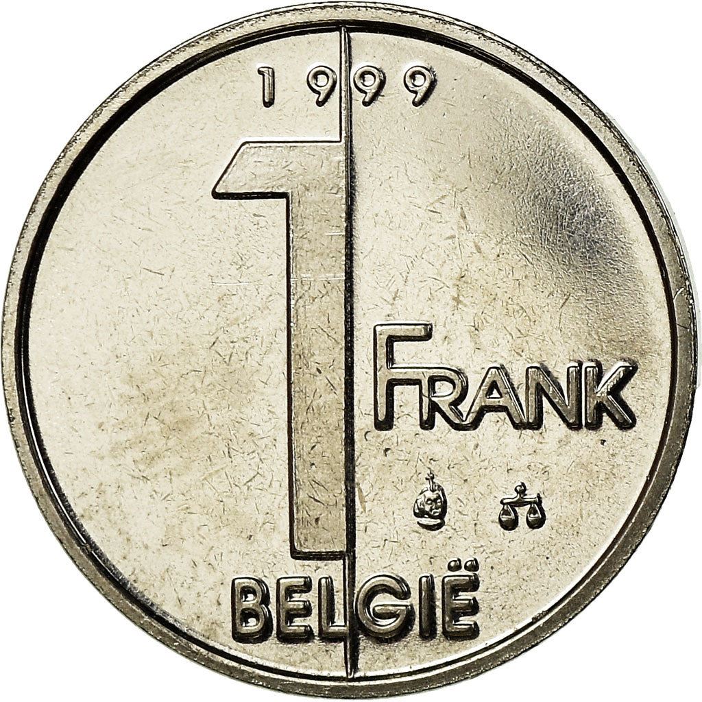 Belgian Coin 1 Franc - Albert II Belgique | Angel | Privy | Scales | KM187 | 1994 - 2001