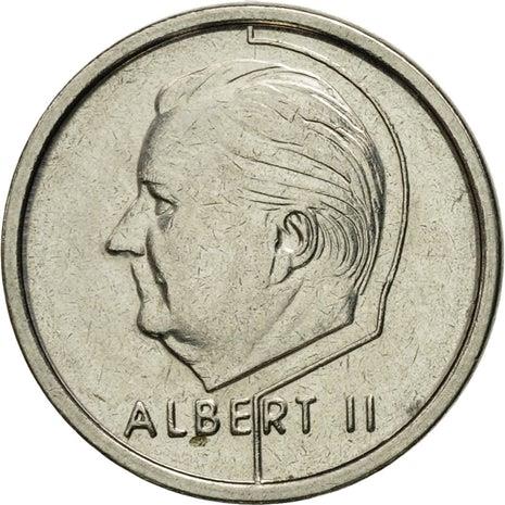 Belgian Coin 1 Franc - Albert II Belgique | Angel | Privy | Scales | KM187 | 1994 - 2001