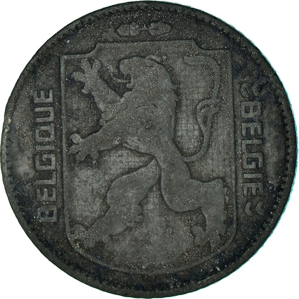 Belgian Coin 1 Franc - Léopold III BELGIQUE | Escutcheon | Lion | KM127 | 1941 - 1947