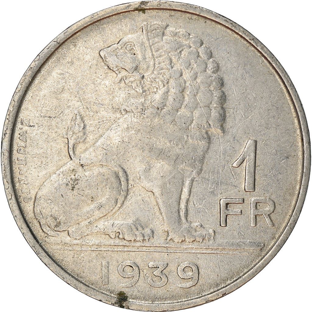 Belgian Coin 1 Franc - Léopold III BELGIQUE | Namur | Limbourg | KM119 | 1939