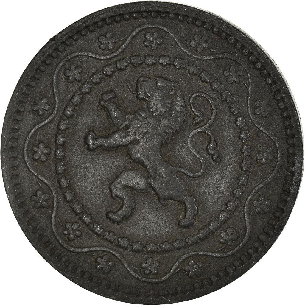 Belgian Coin 10 Centimes German Occupation Coinage | Lion | Flower | KM81 | 1915 - 1917