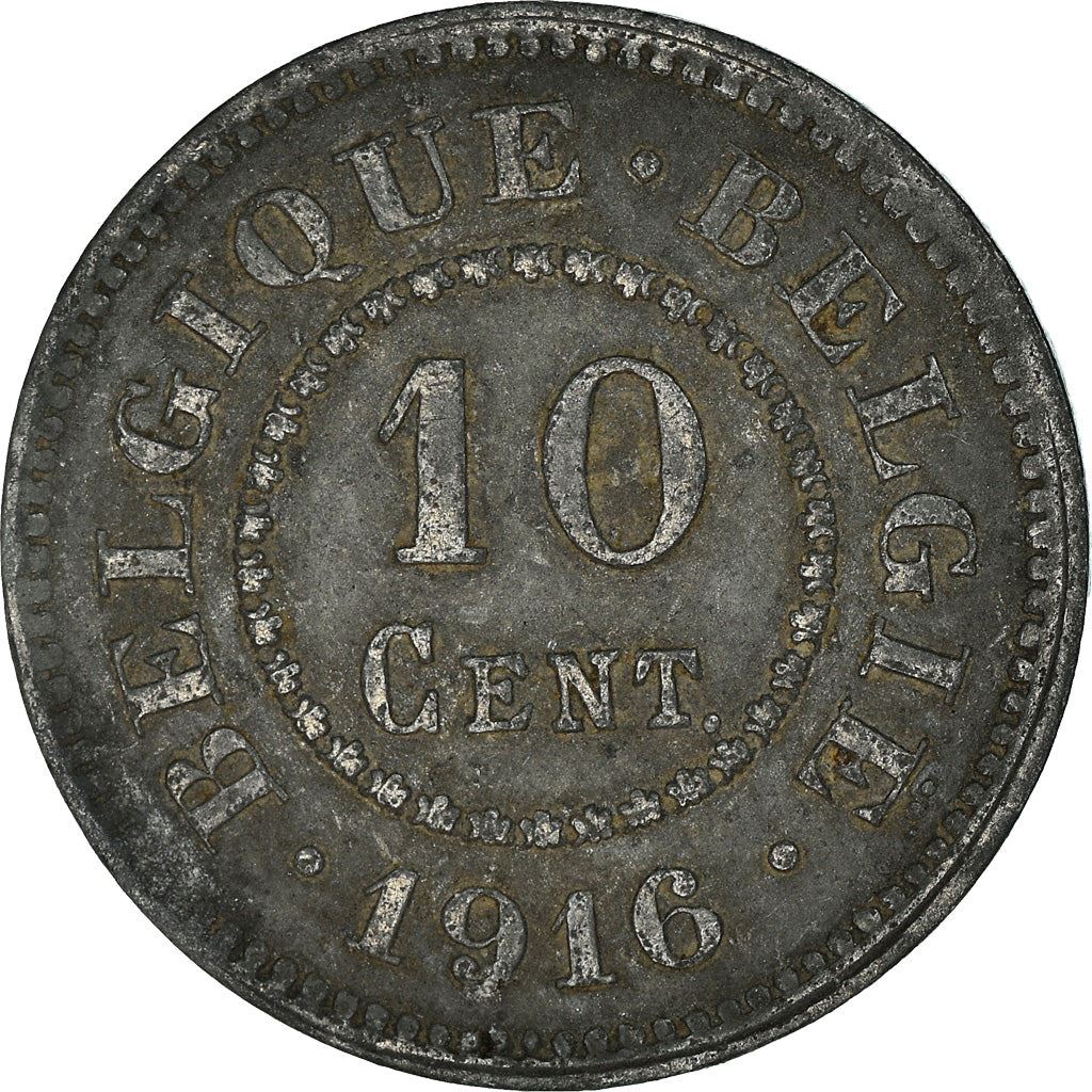 Belgian Coin 10 Centimes German Occupation Coinage | Lion | Flower | KM81 | 1915 - 1917