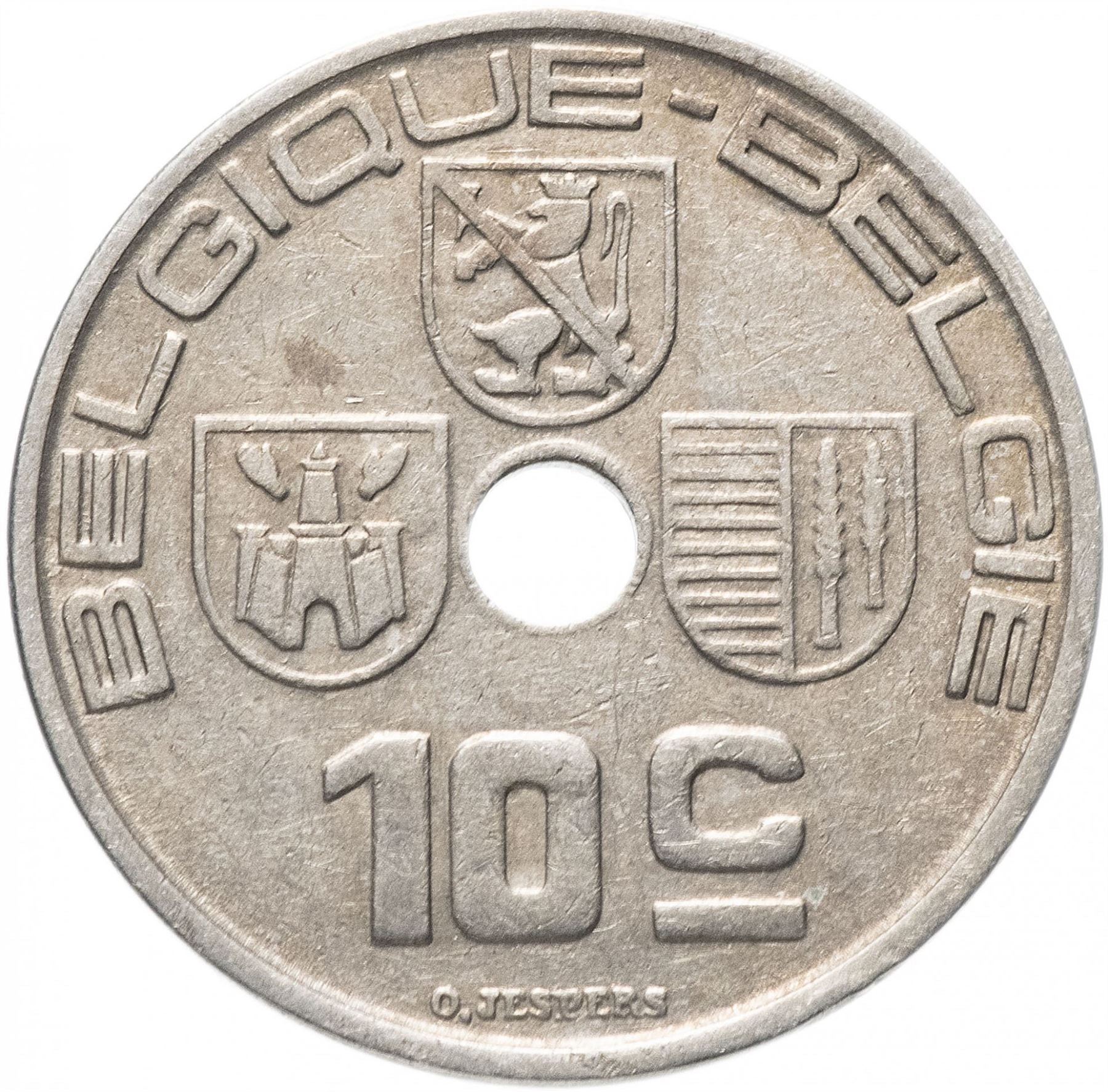 Belgian Coin 10 Centimes - Léopold III BELGIQUE | Namur | Hasselt | KM112 | 1938 - 1939