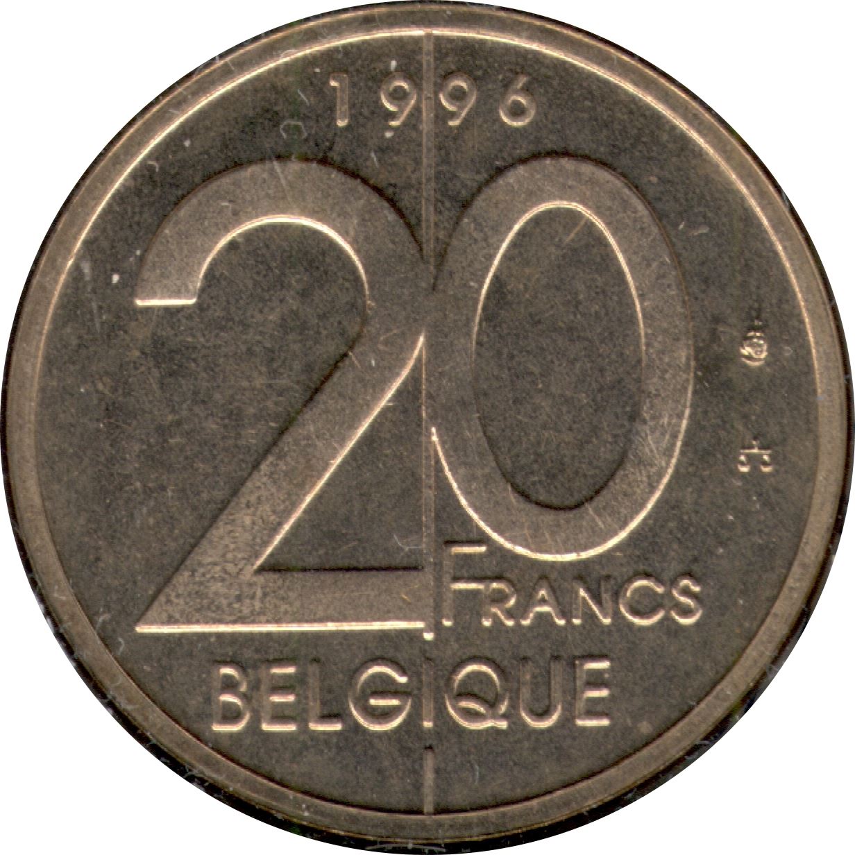 Belgian Coin 20 Francs - Albert II Belgique | Angel | Scales | KM191 | 1994 - 2001